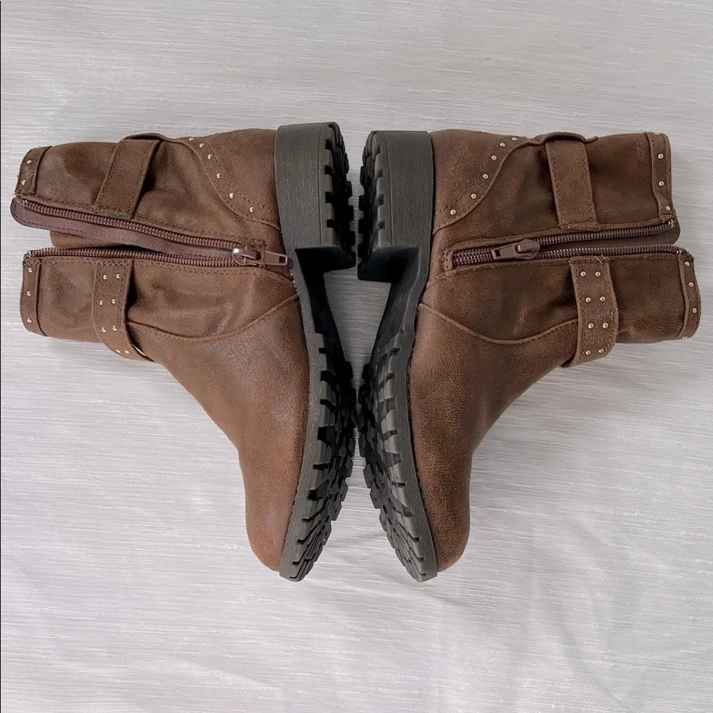 MIA Brown Studded Kids Boots
